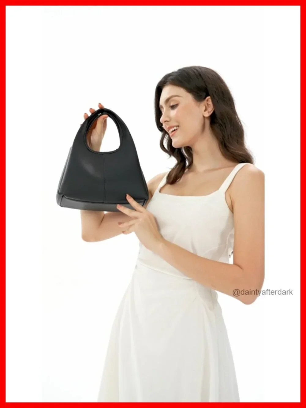 Women's Small Hobo Satchel Bag Faux Leather Crossbody Top Handle Purse